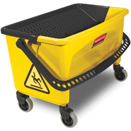 HYGEN™ Microfiber Charging Bucket, Press Wringer, Yellow